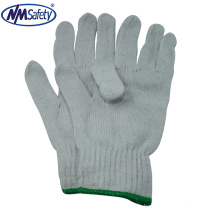 Gants de travail de sécurité de coton blanc de NMSAFETY sans couture 100% coton gants